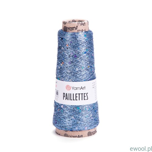 Włóczka z cekinami Paillettes YarnArt kolor 8003