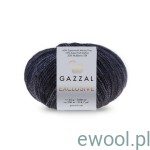 Włóczka Exclusive Gazzal z jedwabiem kolor 9906 czarny melanż 