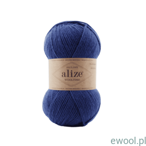 Włóczka Wooltime Alize kolor 797 jasny granatowy