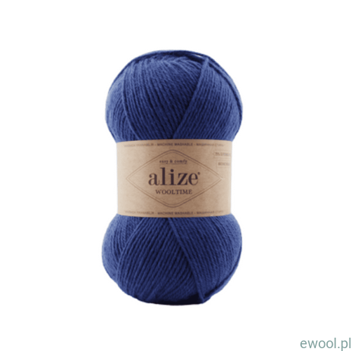 Włóczka Wooltime Alize kolor 797 jasny granatowy