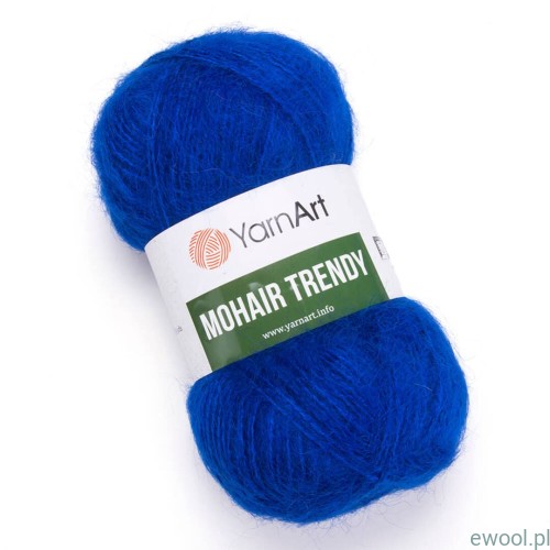 Włóczka Mohair Trendy YarnArt kolor 128 chabrowy