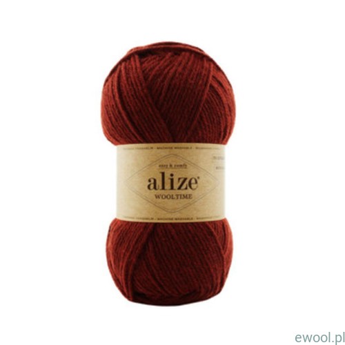 Włóczka Wooltime Alize kolor 588 burgund