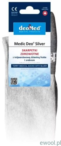 Skarpetki zdrowotne nieuciskające MEDICDEO SILVER JJW