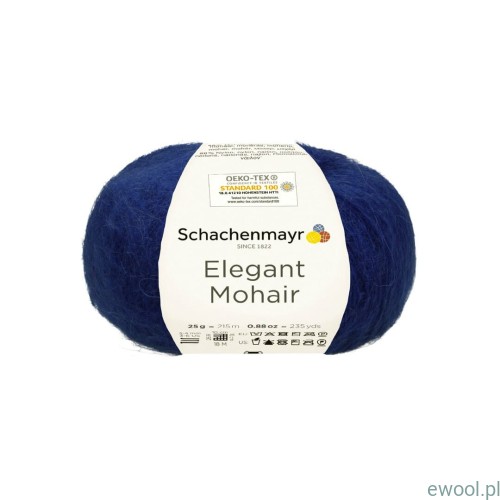 Włóczka Elegant Mohair kolor 00053 ciemny niebieski