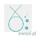 Obrotowe żyłki do łączenia z drutami KnitPro z kolekcji The Mindful