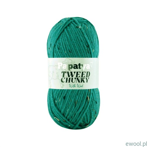 Włóczka Tweed Chunky Papatya kolor 6550 morski