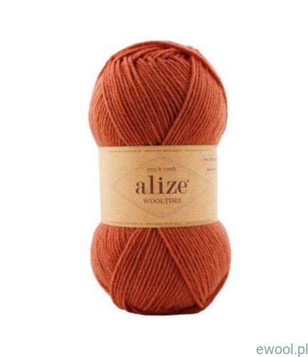 Włóczka Wooltime Alize kolor 433 rudy