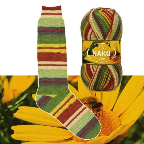 Włóczka Boho Concept Nako kolor 82167 Save the Bees