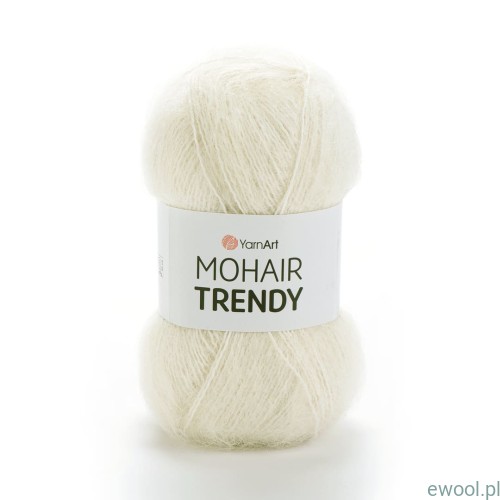 Włóczka Mohair Trendy YarnArt kolor 1003 ecru