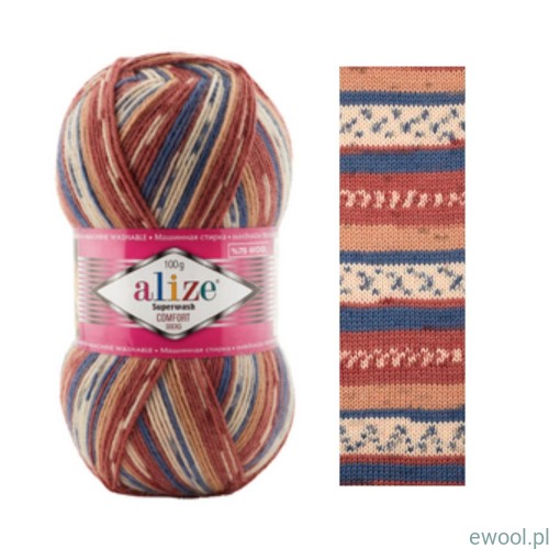 Włóczka Superwash Comfort Alize kolor 7841