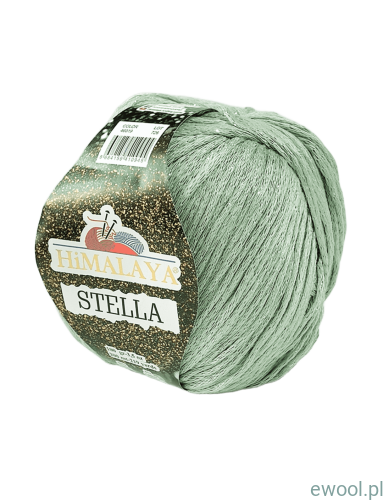 Włóczka Stella Himalaya kolor 46019 jasny miętowy ze srebrną nitką
