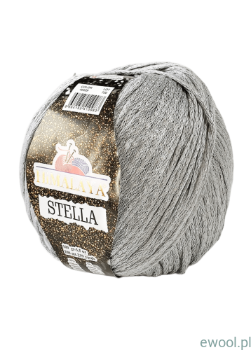 Włóczka Stella Himalaya kolor 46029  szary ze srebrną nitką