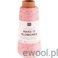 Włóczka Creative Make It Blümchen Rico Design kolor 001 różowy z cekinami