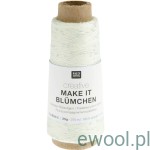 Włóczka Creative Make It Blümchen Rico Design kolor 004 biały z cekinami