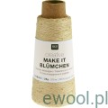 Włóczka Creative Make It Blümchen Rico Design kolor 005 beżowy z cekinami