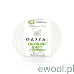 Włóczka Organic Baby Cotton Gazzal kolor 415 biały