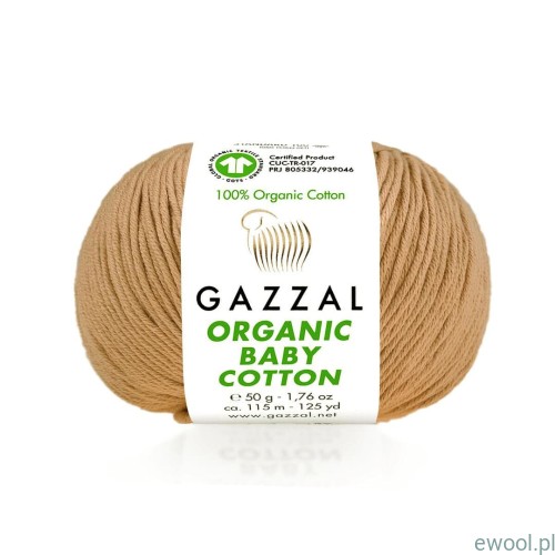Włóczka Organic Baby Cotton Gazzal kolor 441 latte