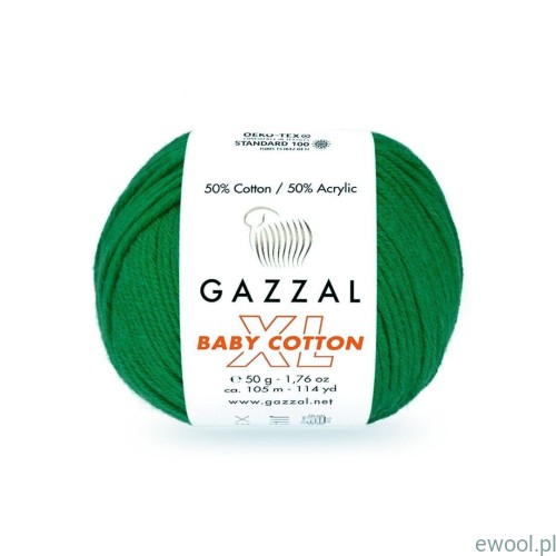 Włóczka Baby Cotton XL Gazzal kolor 3456XL