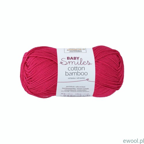 Włóczka Baby Smiles Cotton Bamboo Schachenmayr kolor 01136 malinowy