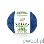 Włóczka Organic Baby Cotton Gazzal kolor 449 niebieski