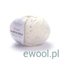Włóczka Alpaca Gold Paillettes YarnArt kolor 9301 ecru