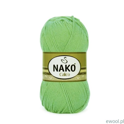 Włóczka Nako Calico kolor 6553 seledynowy