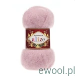 Włóczka Kid Royal 50 Alize kolor 161 pudrowy róż