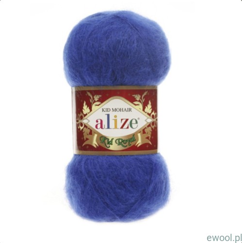 Włóczka Kid Royal 50 Alize kolor 141 kobaltowy