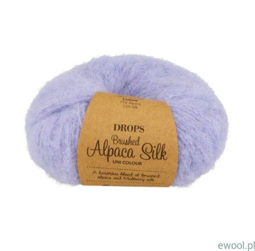 Włóczka Drops Brushed Alpaca Silk kolor 17 jasna lawenda