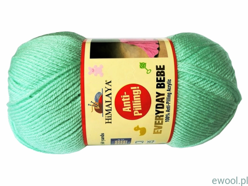 Włóczka - Everyday - Bebe - 70118 - kolor - jasny -  miętowy.jpg