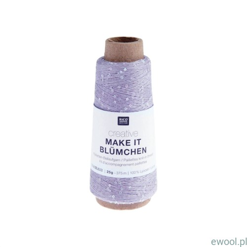 Włóczka Creative Make It Blümchen Rico Design kolor 010 jasny fiolet