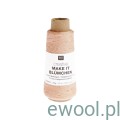 Włóczka Creative Make It Blümchen Rico Design kolor 012 morelowy z cekinami
