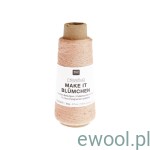 Włóczka Creative Make It Blümchen Rico Design kolor 012 morelowy z cekinami