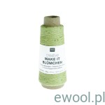 Włóczka Creative Make It Blümchen Rico Design kolor 014 pistacjowy z cekinami