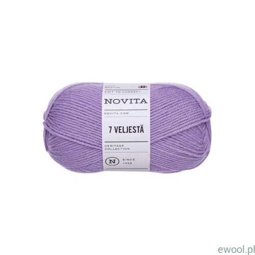 Włóczka 7 Veljesta Novita kolor 730 fioletowy