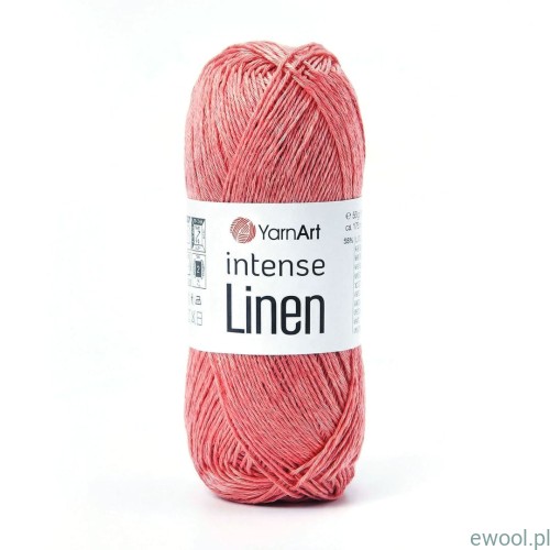 Włóczka Intense Linen YarnArt kolor 4106 koralowy