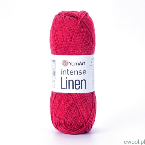 Włóczka Intense Linen YarnArt kolor 4114 czerwony