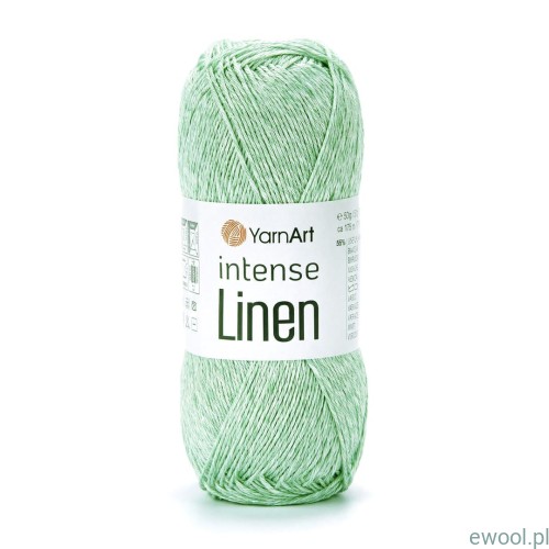 Włóczka Intense Linen YarnArt kolor 4124 zielony jasny