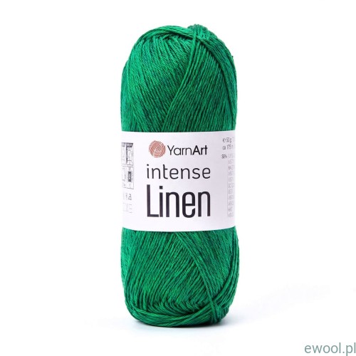 Włóczka Intense Linen YarnArt kolor 4127 zielony