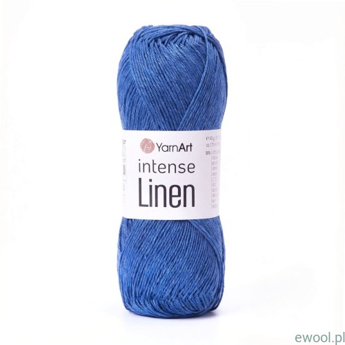 Włóczka Intense Linen YarnArt kolor 4128 niebieski