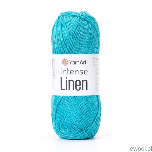 Włóczka Intense Linen YarnArt kolor 4131 turkusowy