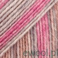Włóczka skarpetkowa Fabel Drops kolor 623 bladoróżowy/long print