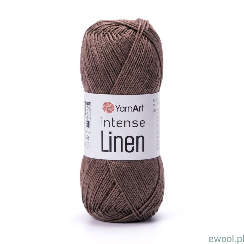 Włóczka Intense Linen YarnArt kolor 4118 brązowy