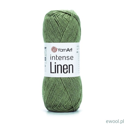 Włóczka Intense Linen YarnArt kolor 4121 zielony