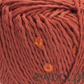 Włóczka Cotton Gold Paillettes YarnArt kolor 7117 cegła
