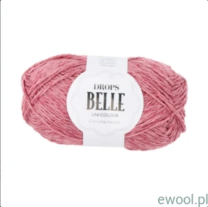 Wóczka Drops Belle Uni Colour kolor 11 stary róż