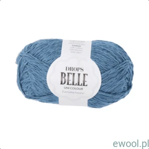 Wóczka Drops Belle Uni Colour kolor 13 ciemny dżins