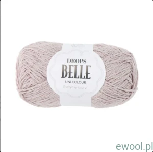 Wóczka Drops Belle Uni Colour kolor 22 woda różana