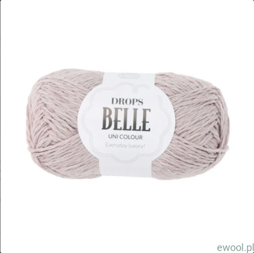 Wóczka Drops Belle Uni Colour kolor 22 woda różana