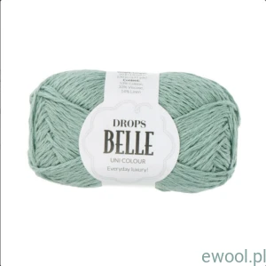 Wóczka Drops Belle Uni Colour kolor 31 morska zieleń